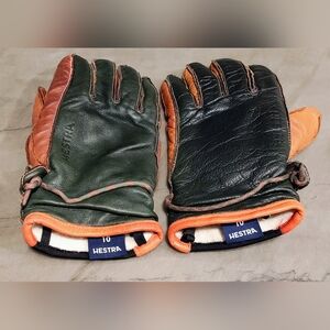 Hestra Wakayama Leather Ski Gloves - Size 10